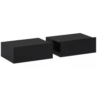 Set di 2 Comodini Sospesi Moderni con Cassetto in