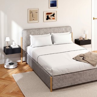 Set di 2 Comodini Sospesi Moderni con Cassetto in