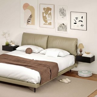 Set di 2 Comodini Sospesi Moderni con Cassetto in