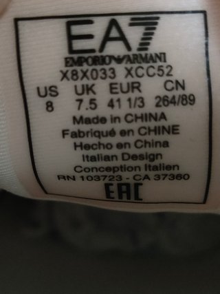 Zapatillas EA7 Emporio Armani Talla 41 1/3