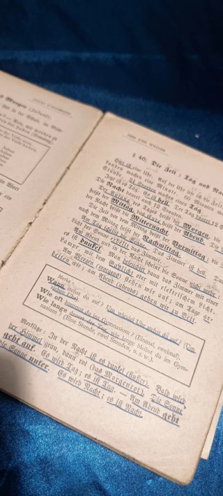 Lote 2 Libros Antiguos Francés Alemán Cours d’Alle
