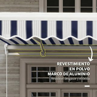 Toldo Retráctil Manual 395x245cm