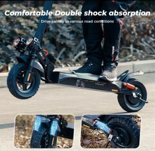 Patinete Eléctrico Doble Amortiguación