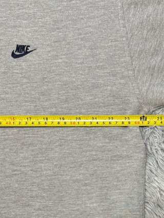 Polo Nike Vintage Retro Gris Logo Borbado