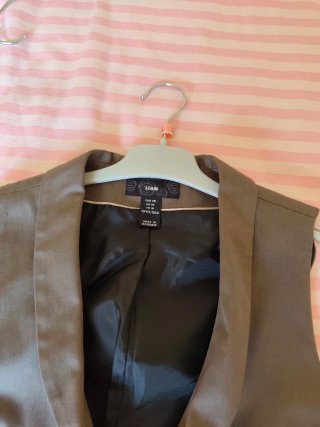 Chaleco H&M Mujer Visón con Elastán