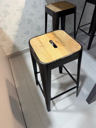 Sgabelli alti cucina in legno e metallo