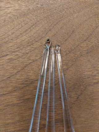 3 gocce di cristallo per lampadario