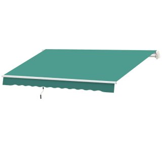 Toldo de pared con brazo articulado y manivela