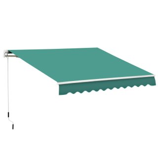 Toldo de pared con brazo articulado y manivela