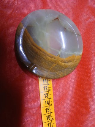 Cenicero de mármol veteado