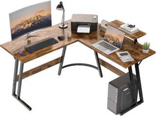 Escritorio Esquinero Madera y Metal