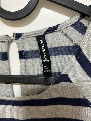 Blusa rayas manga larga Stradivarius