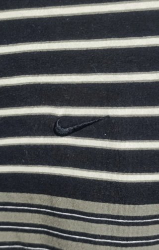 Polo Nike Golf Rayas Gris Negro Talla L