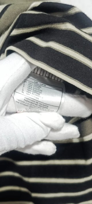 Polo Nike Golf Rayas Gris Negro Talla L
