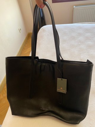 Bolso Negro Paco Martínez Nuevo con Etiqueta