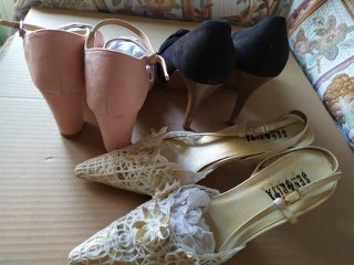 Zapatos ZARA Mujer Negros y Rosas