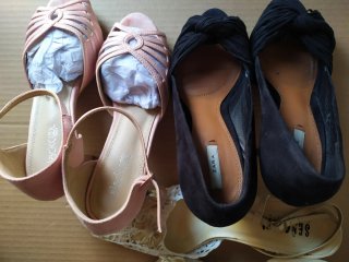 Zapatos ZARA Mujer Negros y Rosas