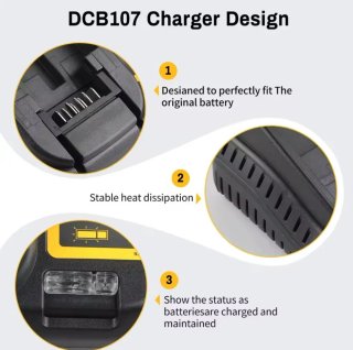 Cargador Dewalt DCB107 12V