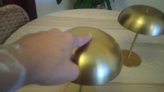 2 Lámparas Zara Home Metálicas Doradas