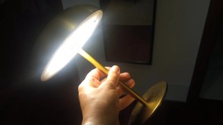 2 Lámparas Zara Home Metálicas Doradas