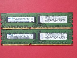 2 MEMORIE 2X2GB = 4GB RAM DDR3/PC3, 1333Mhz ECC