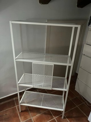 Estantería metálica blanca Ikea