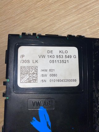 Centralita Columna Dirección VW 1K0 953 549 G