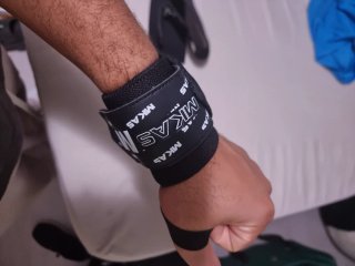 Muñequeras de gym negras
