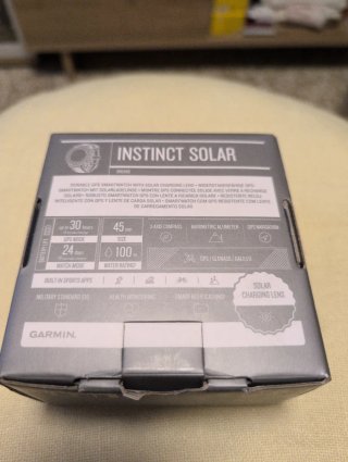 Garmin Instinct Solar Orchid Caja y Accesorios