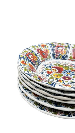 Piatto Fondo Delft Holland Policromo 23 cm