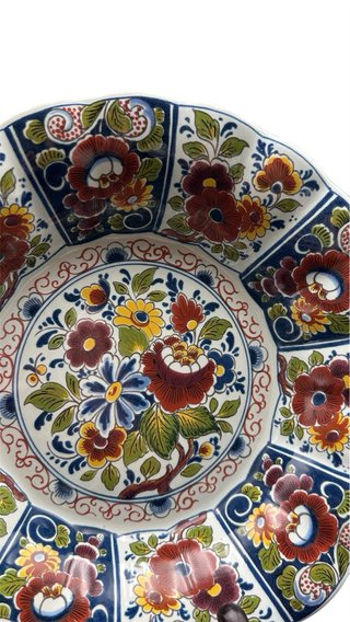 Piatto Fondo Delft Holland Policromo 23 cm