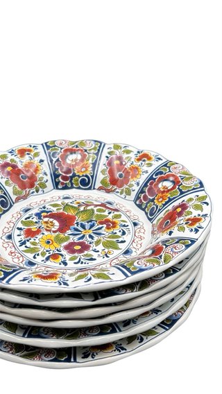 Piatto Fondo Delft Holland Policromo 23 cm