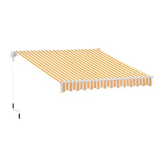 Toldo de pared articulado con manivela
