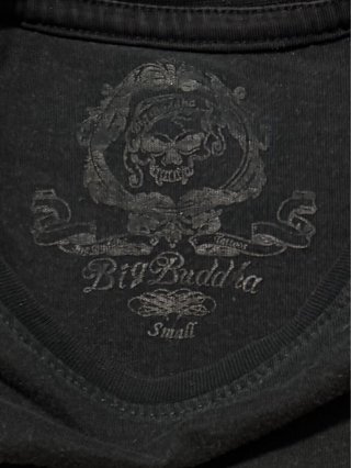Camiseta Big Buddha Outlaws Calavera Vintage
