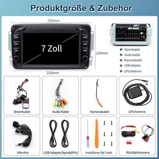 NUEVO Radio Android  13 Mercedes W203 W463 W209