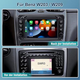 NUEVO Radio Android  13 Mercedes W203 W463 W209