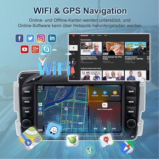 NUEVO Radio Android  13 Mercedes W203 W463 W209