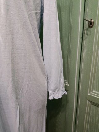 Vestaglia donna azzurra con pizzo