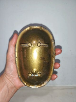 Antigua jabonera bronce macizo bañera