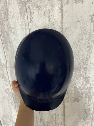 Casco de equitación azul
