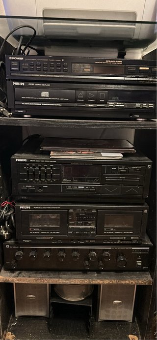 Equipo de música modular Philips y Pioneer