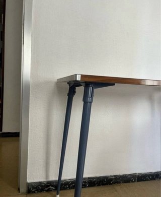 Escritorio madera y metal