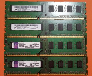 4 MEMORIE RAM 4x4GB = 16GB DDR3/PC3 1333MHz per PC