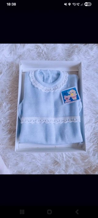 Pelele bebé punto azul talla 03-06m