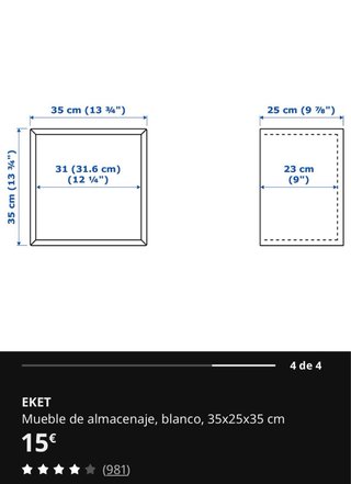 Estanterías Cubo EKET Ikea