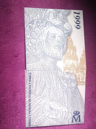 1999 Cartera FNMT Moneda 2000 Pesetas Xacobeo 99
