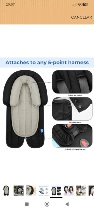 Reductor para bebé para silla paseo/hamaca