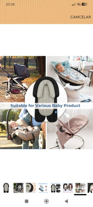 Reductor para bebé para silla paseo/hamaca