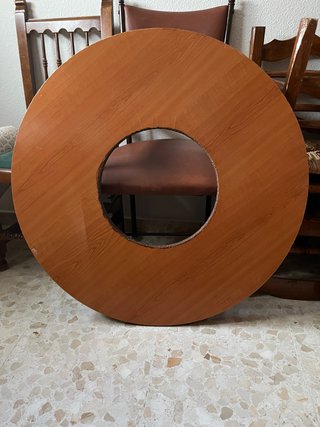 Tablero para brasero redondo madera