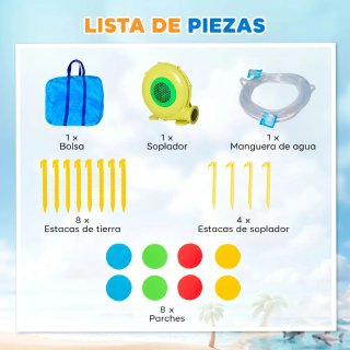 Castillo Inflable Infantil Outsunny